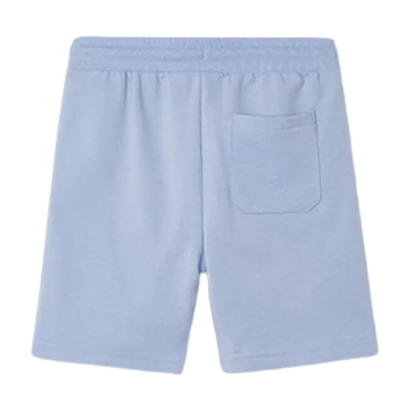 Mayoral - Boys Drawstring Fleece Shorts in Powder Blue