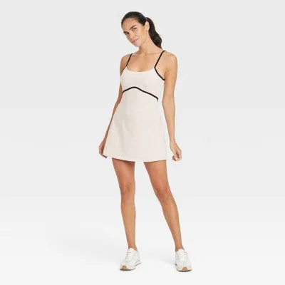 New - Women's Knit Piped Active Dress - JoyLab