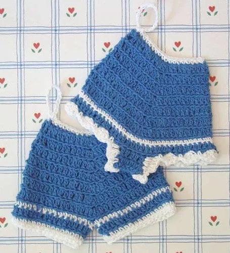 Old Fashioned Potholders Set 1 Crochet Pattern