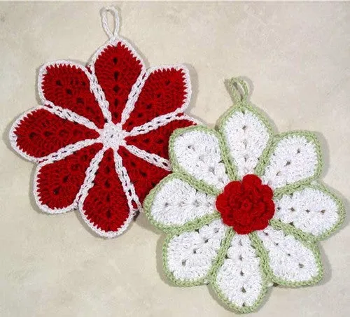 Old Fashioned Potholders Set 1 Crochet Pattern