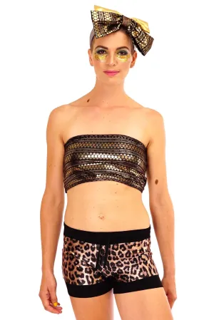 ONE LEFT! Size (XL) | Silky Leopard | Hot Pants