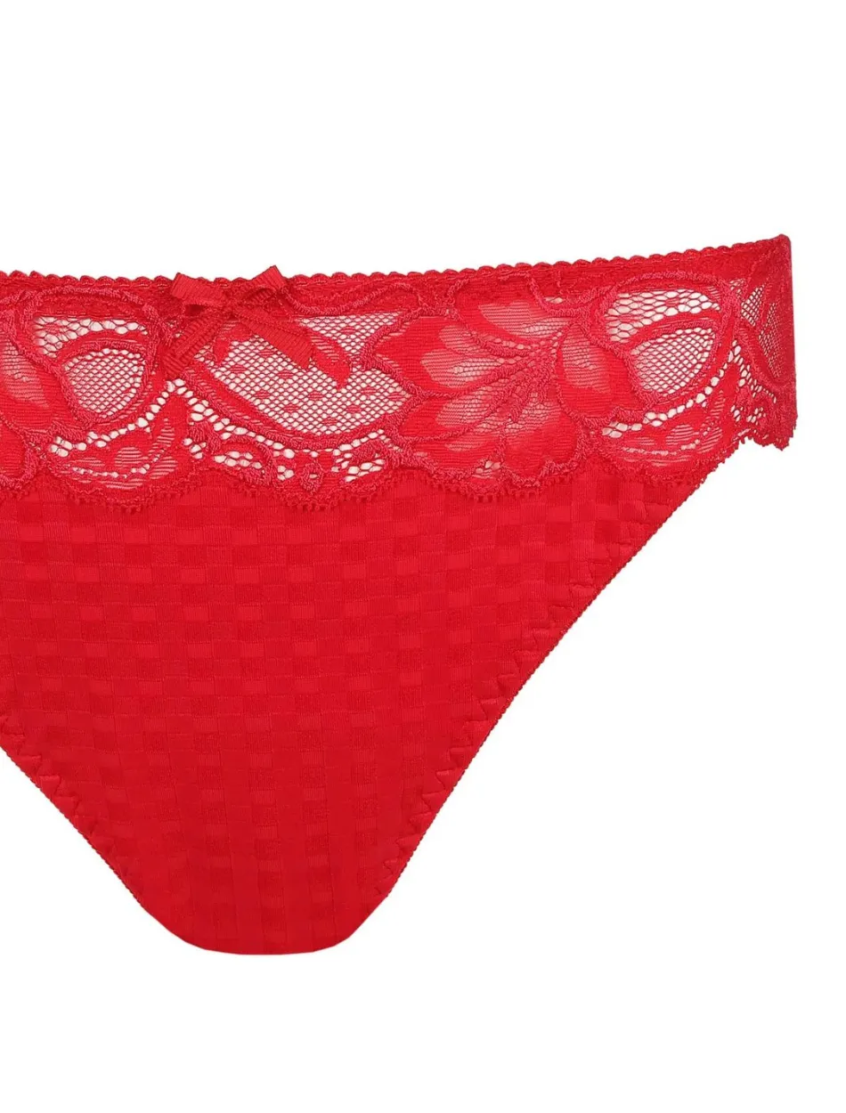 PrimaDonna Madison Thong, Scarlet | Red Thong Panty | Red Primadonna Panty