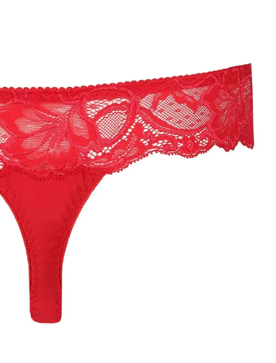 PrimaDonna Madison Thong, Scarlet | Red Thong Panty | Red Primadonna Panty