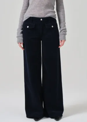 RAVEN PATCH POCKET WIDE LEG IN CORDUROY