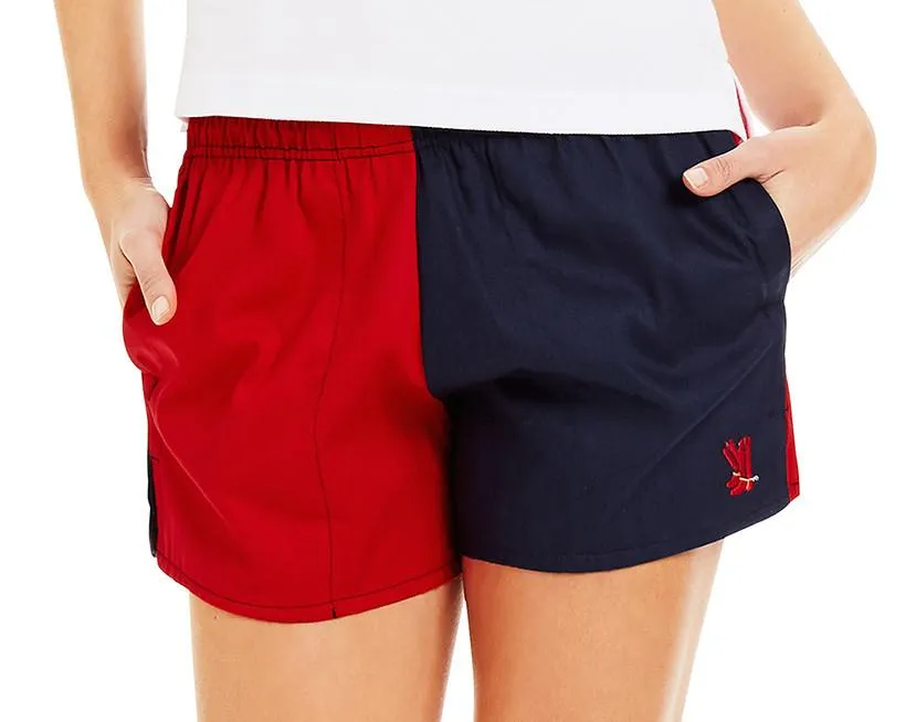 Red/Navy Blackjack Shorts