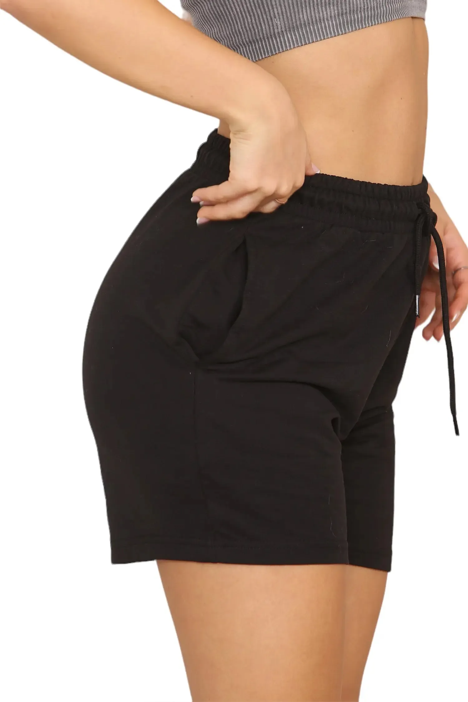 Regular Mid-Length Cycling Shorts for Women in Black!