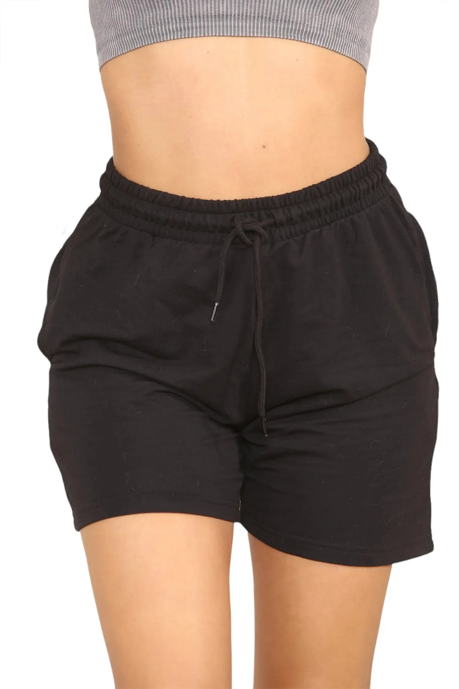 Regular Mid-Length Cycling Shorts for Women in Black!