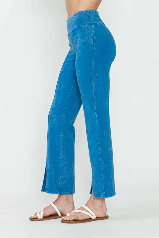 Straight Fit Pants  - Deep Azure