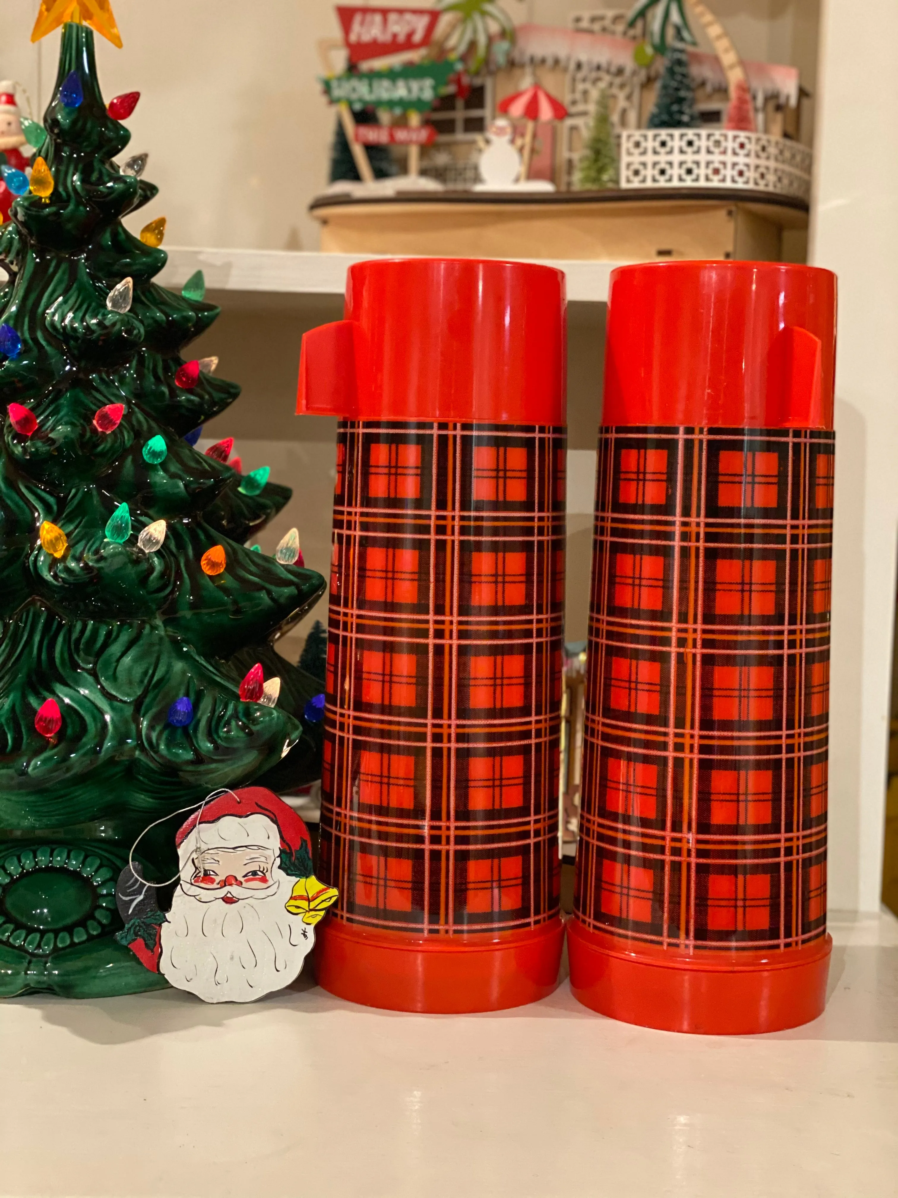 Tartan Aladdin Vintage Thermos