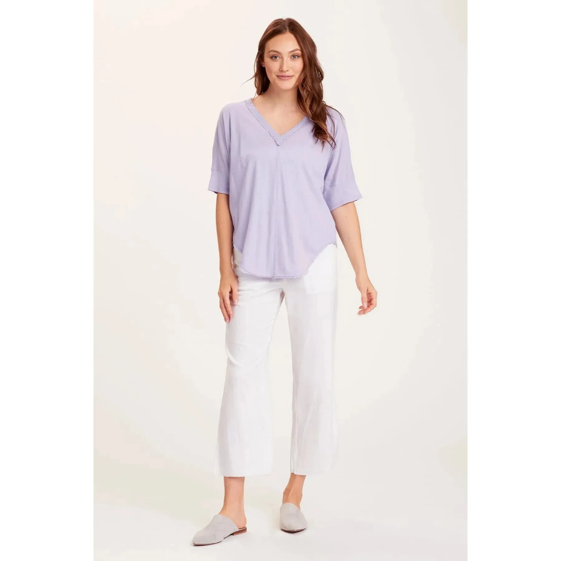 Tencel Twill Straight Leg Pant