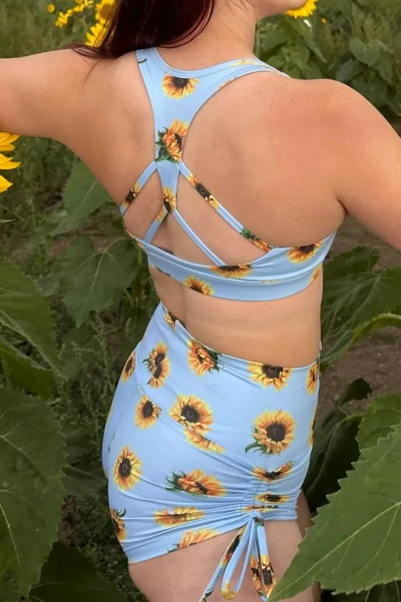 The Enviro Co. Drawstring Shorts - Sunflower