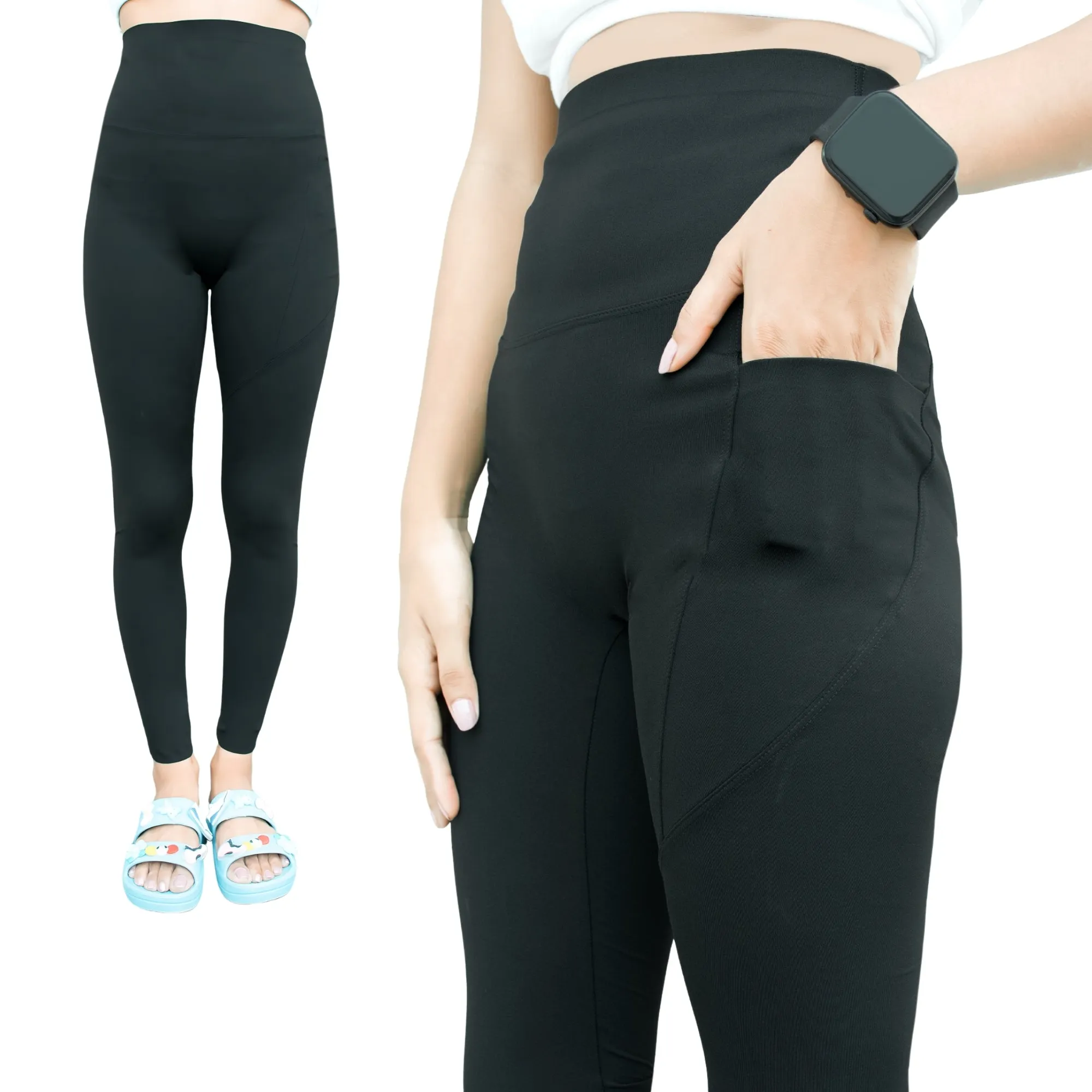 THE LITTLE LOOKERS Women Gym Pants I Girls Snug Fit Leggings - Super Soft, Stretchable Tights for Gym, Yoga, Indoor & Outdoor Sports wear