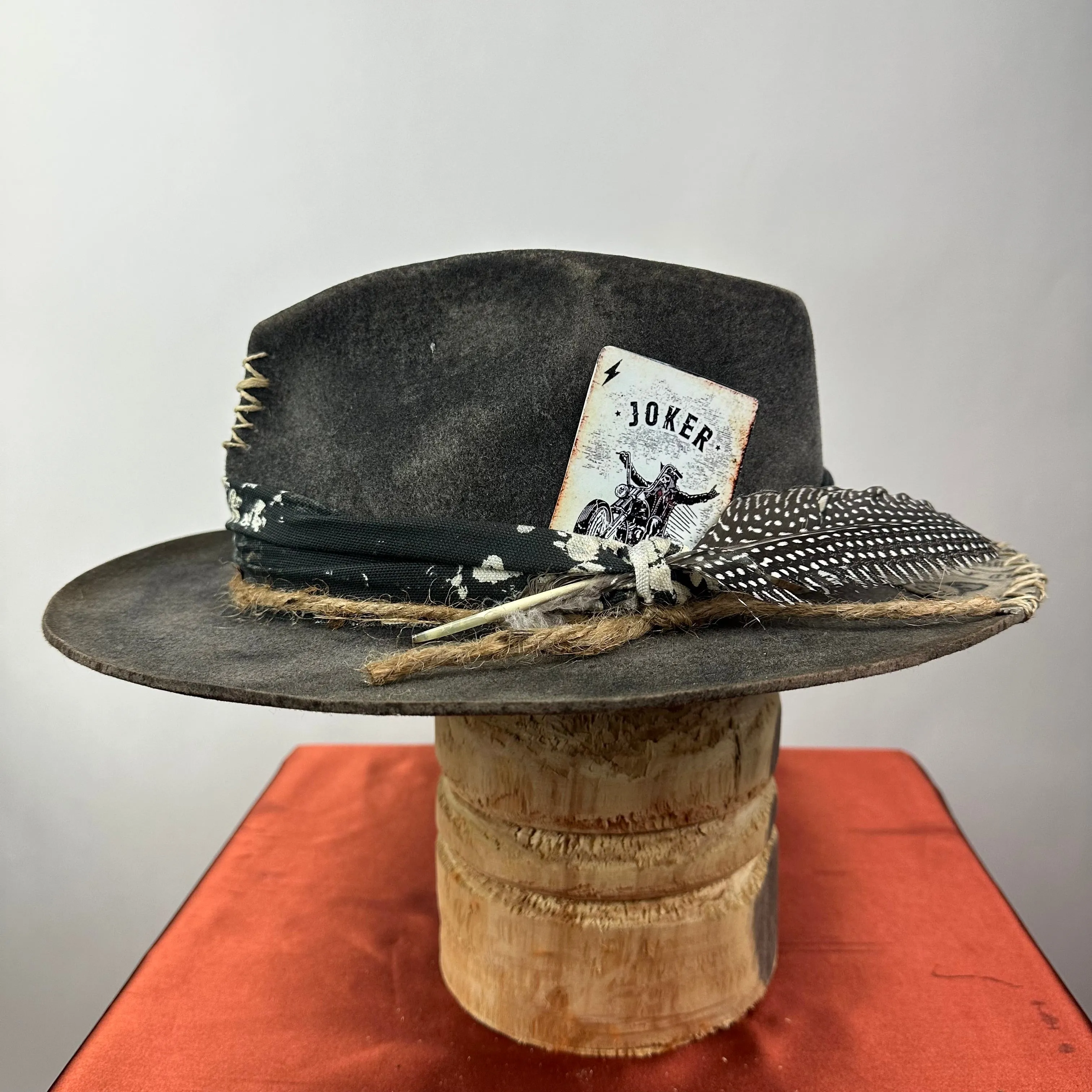 The Monterey Black Distressed Fedora