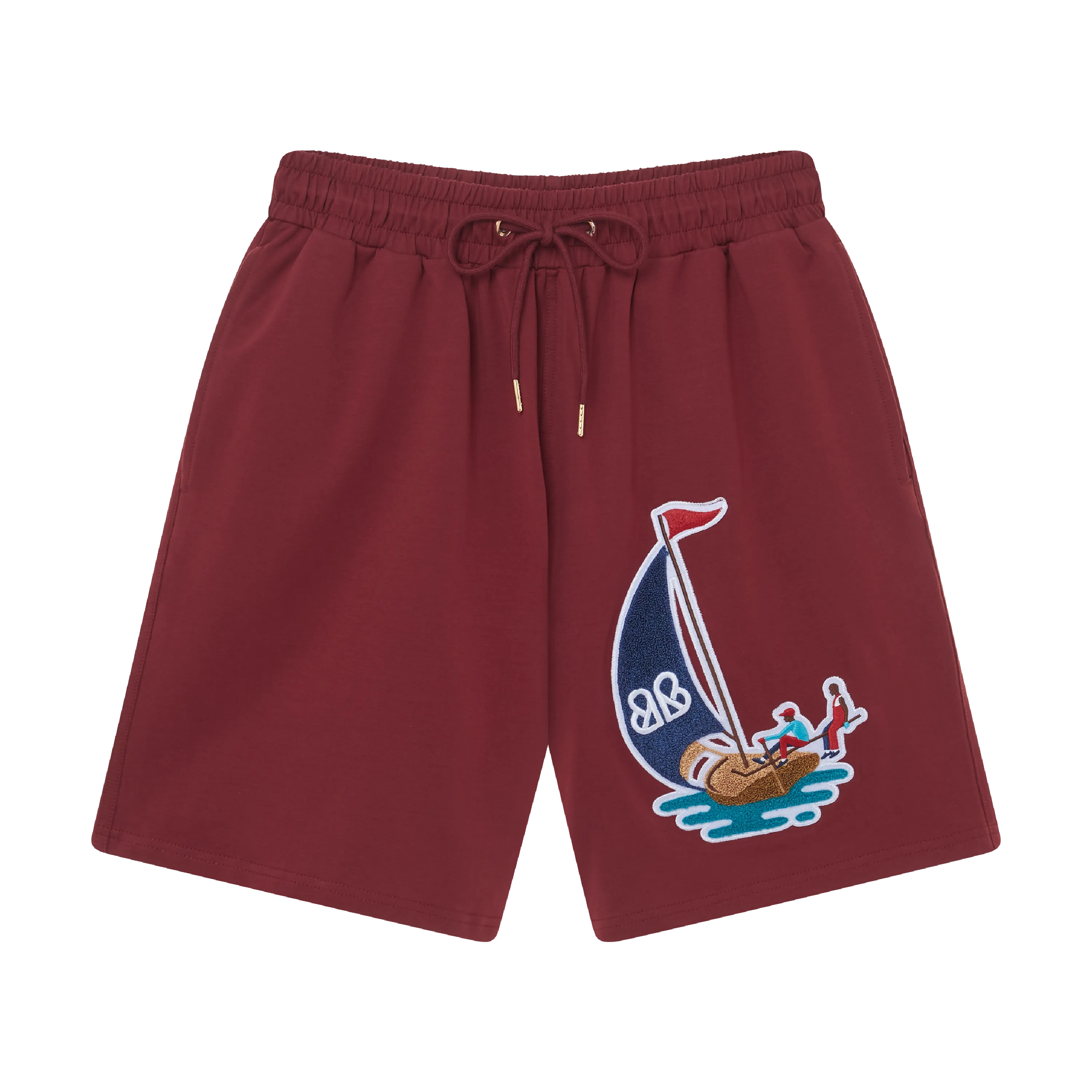 THE NAVIS PATCH SHORTS-WINE