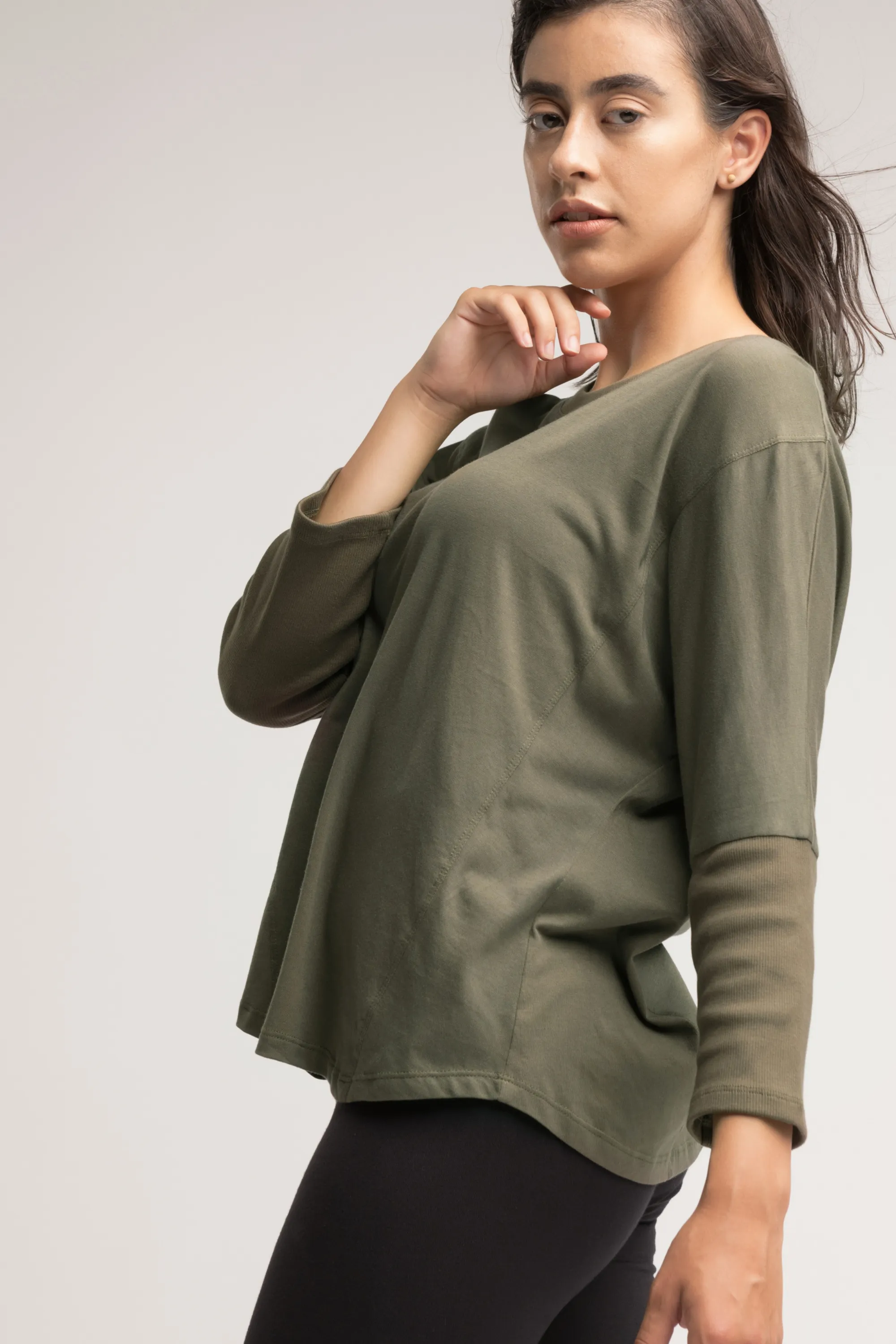 The Relaxed Fit Eco-Batwing Tee 