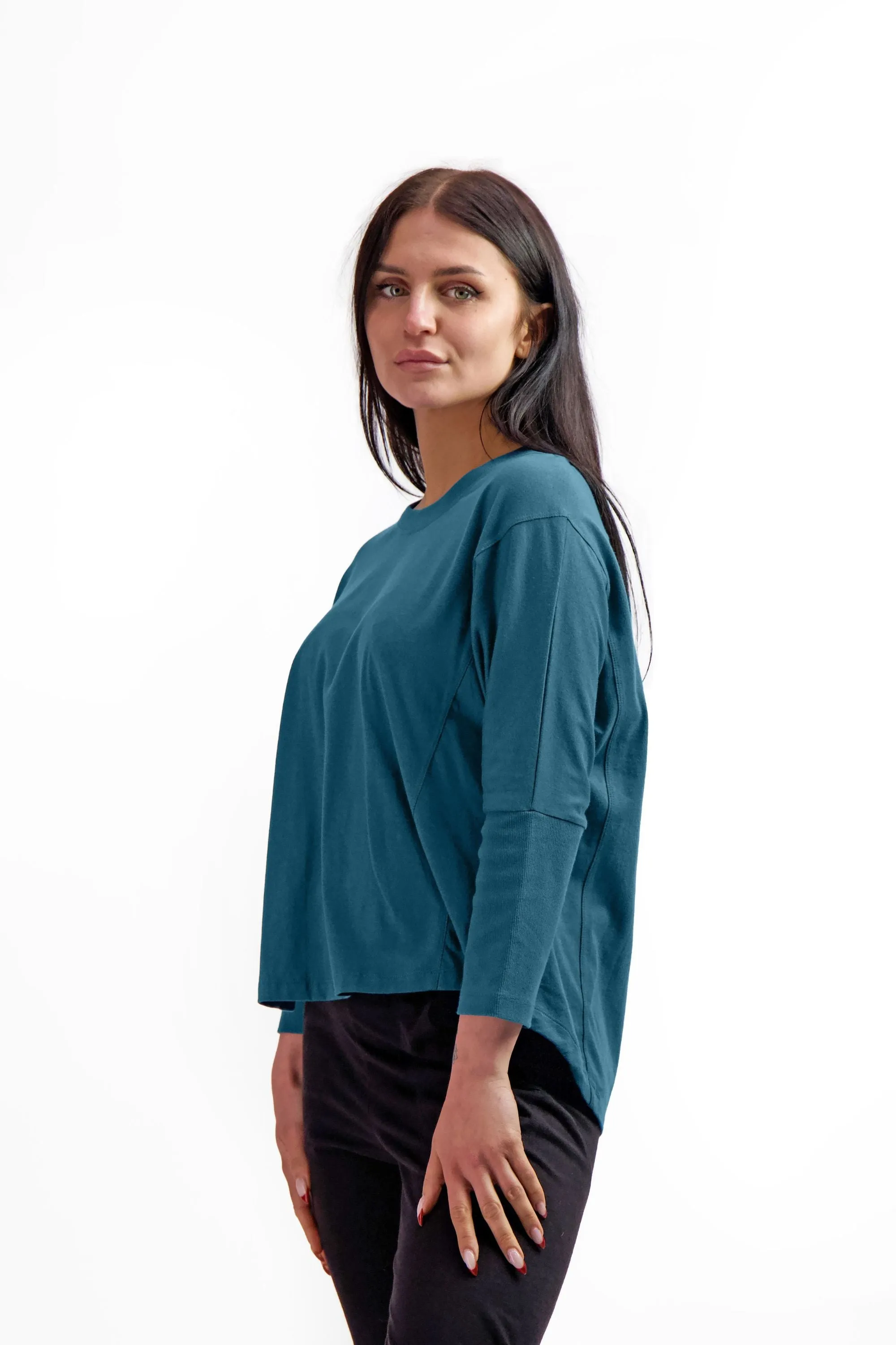 The Relaxed Fit Eco-Batwing Tee 