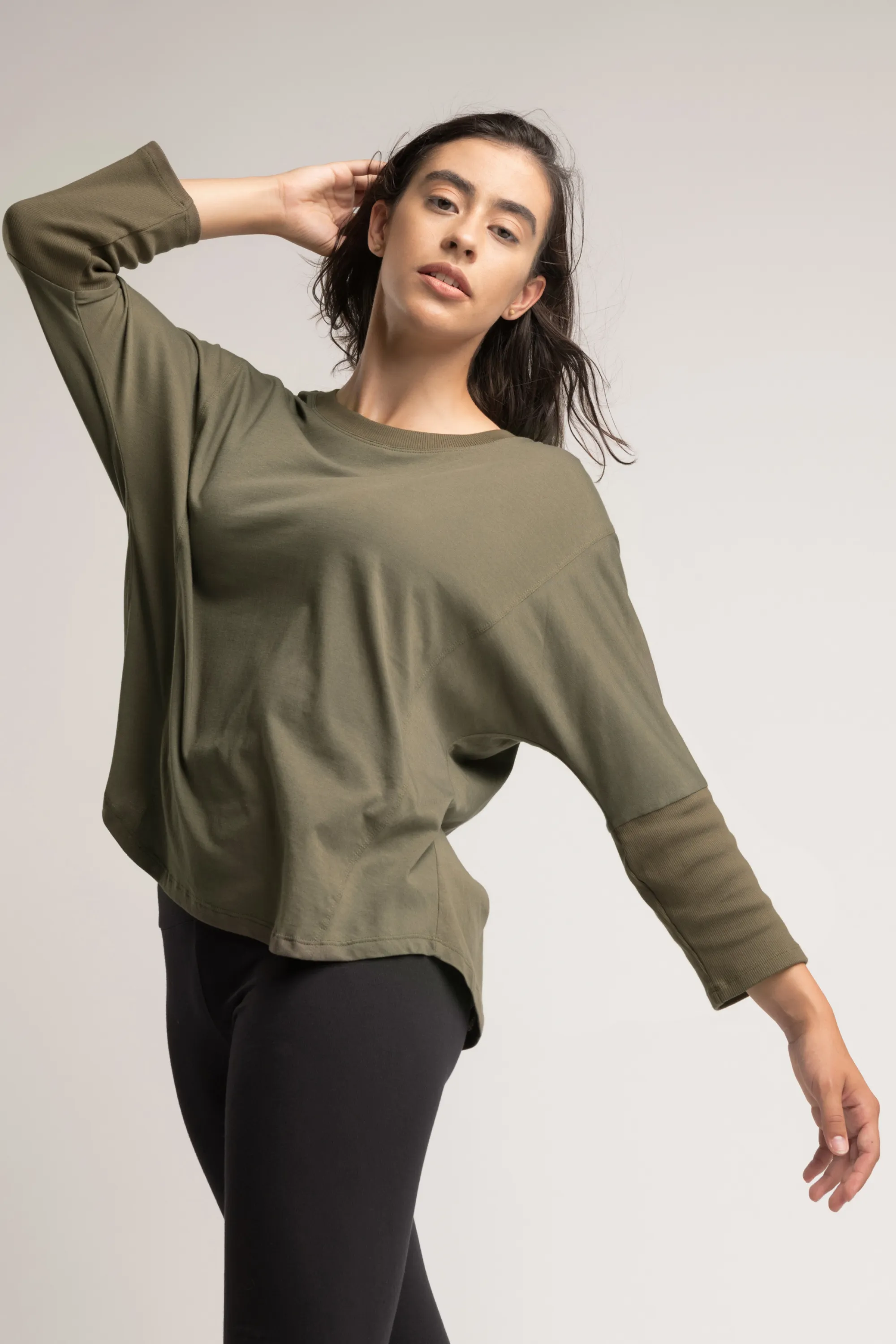 The Relaxed Fit Eco-Batwing Tee 