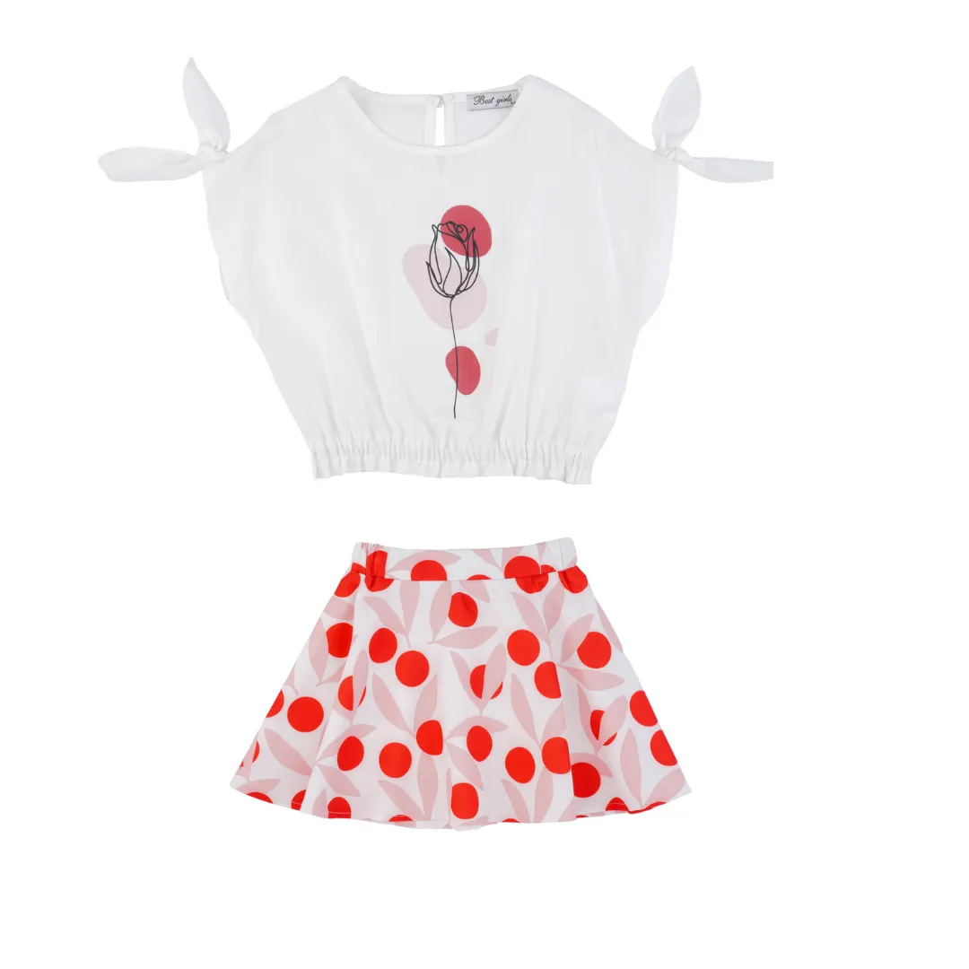 Tulip Circles Girls Casual Set