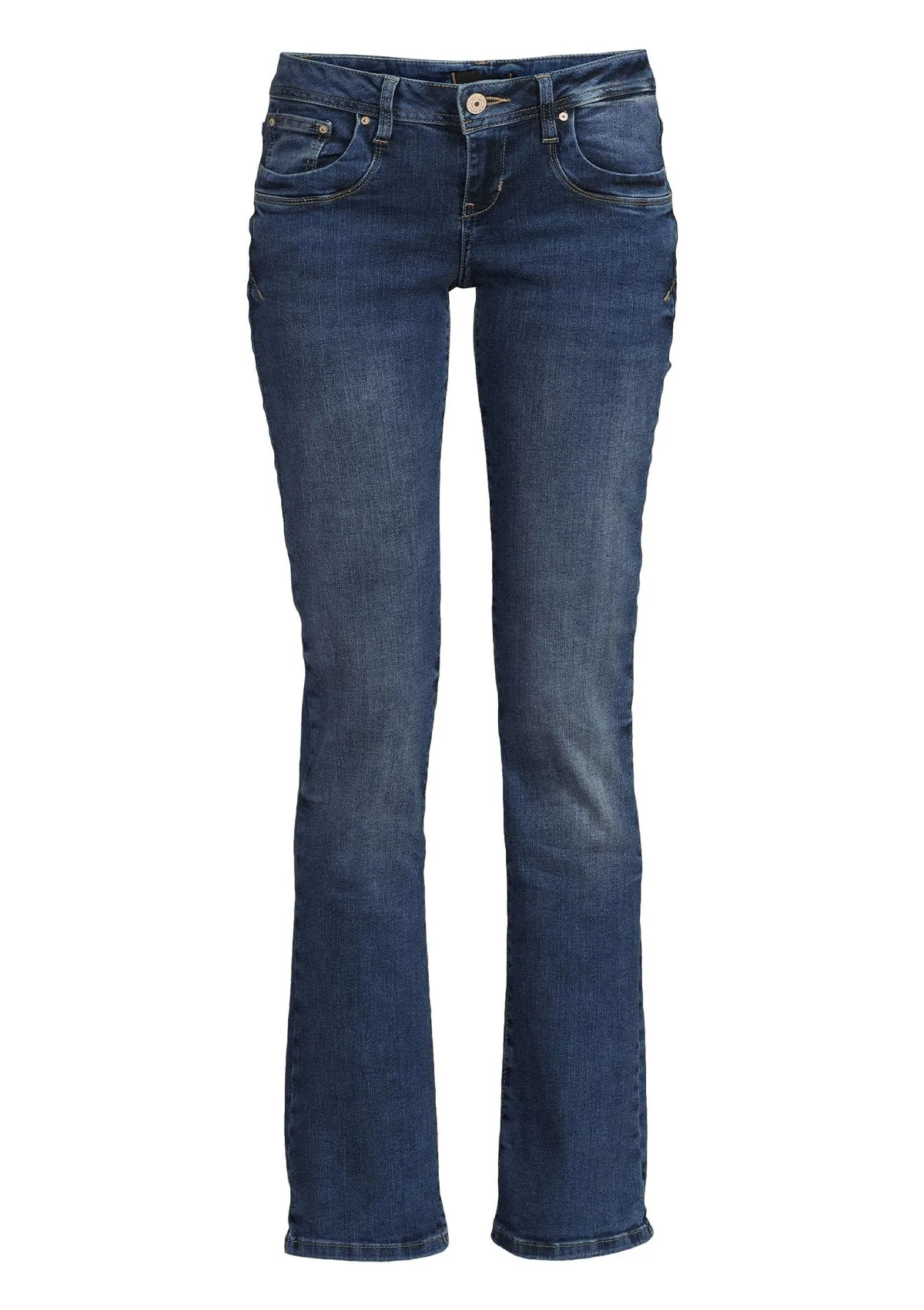 Valerie Blue Lapis Low Rise Baby Bootcut Jean