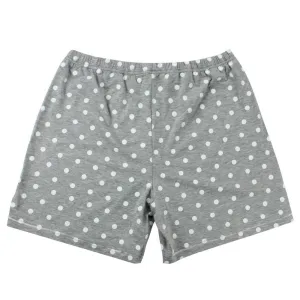 Women Short Grey Polka Dot