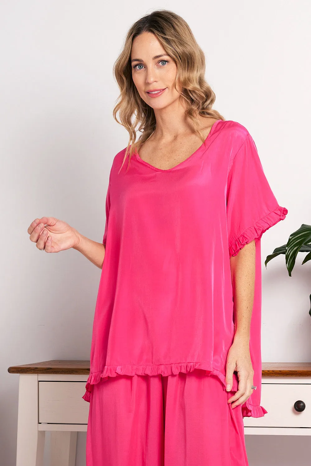 Zia Top - Hot Pink