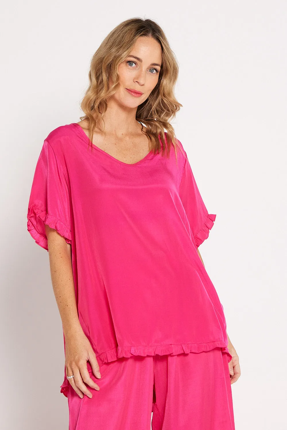 Zia Top - Hot Pink